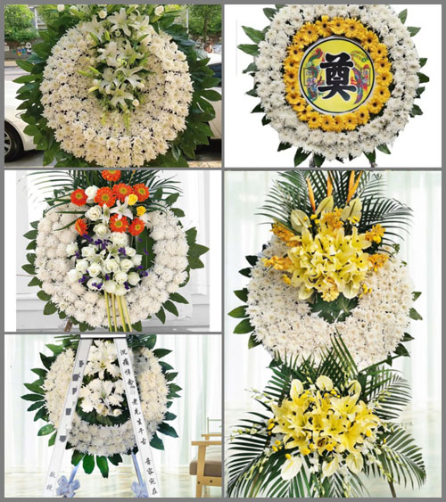 湖南永州祁阳县观音滩镇任塘村花圈速递
